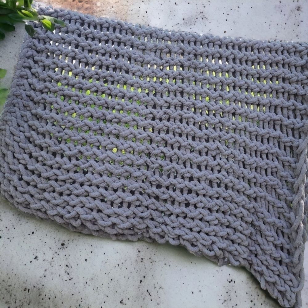 New! 70x80 Crochet Blanket 